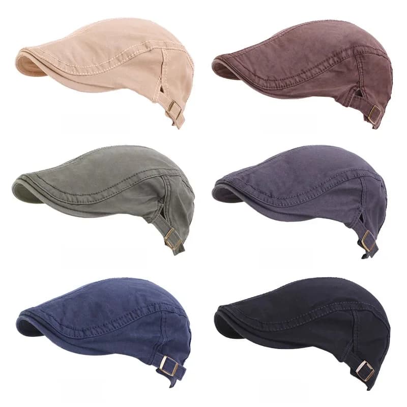 Katoen Jacht Cap Baseball Cap Met Aanpassen Gesp Golf Cap