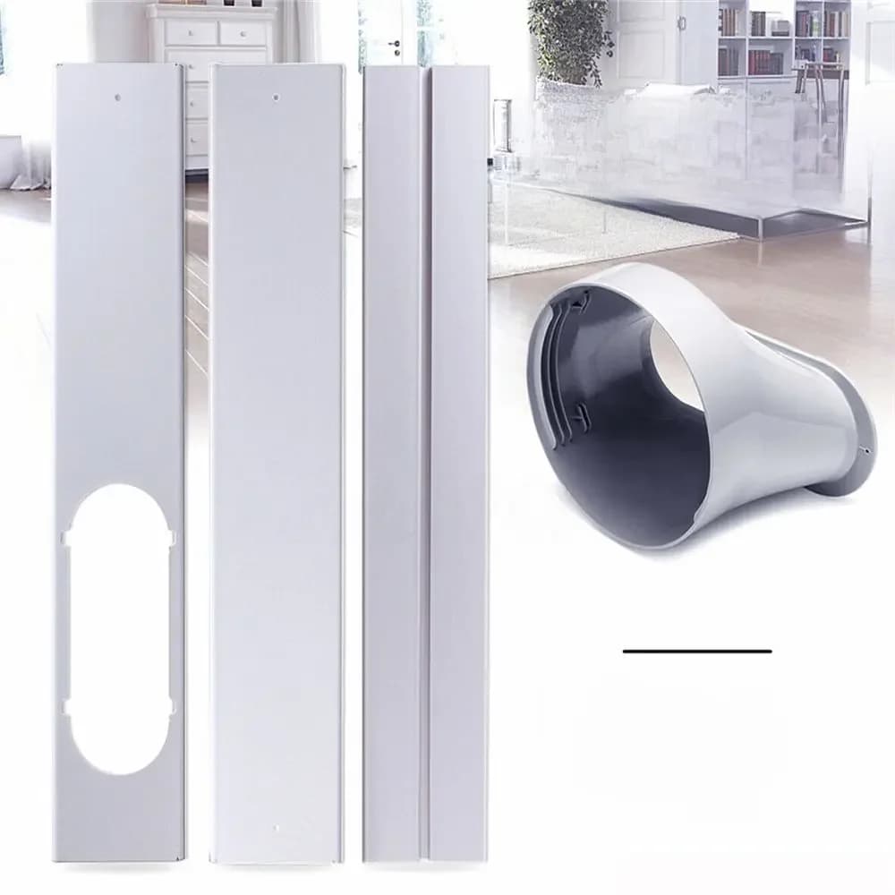 Hete Verkoop 2 Stuks Verstelbare Draagbare Airconditioner Venster Kit Schuifplaat Windscherm Of 1 Stuks Raamadapter Connector