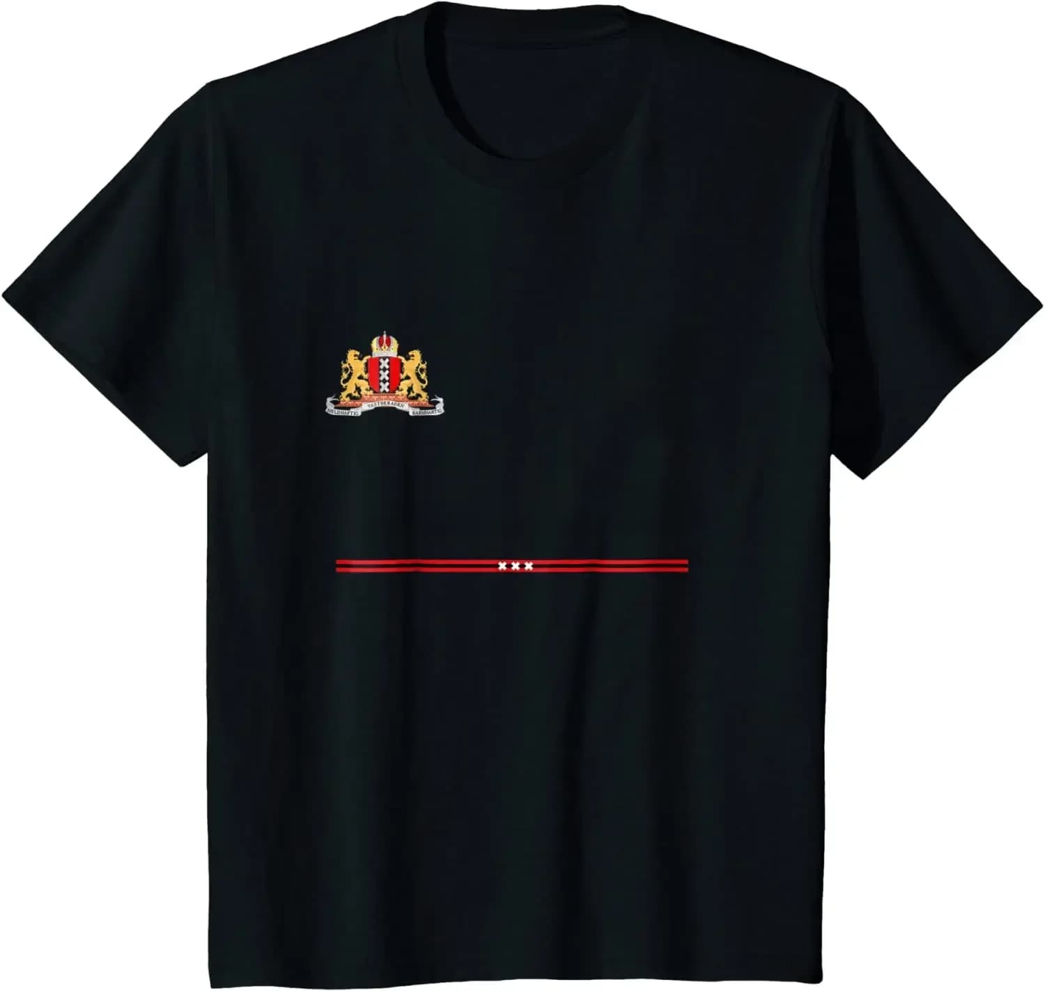 Amsterdam T-shirt Sport/Voetbal Jersey Tee Vlag Voetbal T-shirt. Zomer Katoen Korte Mouw O-hals Heren T-shirt