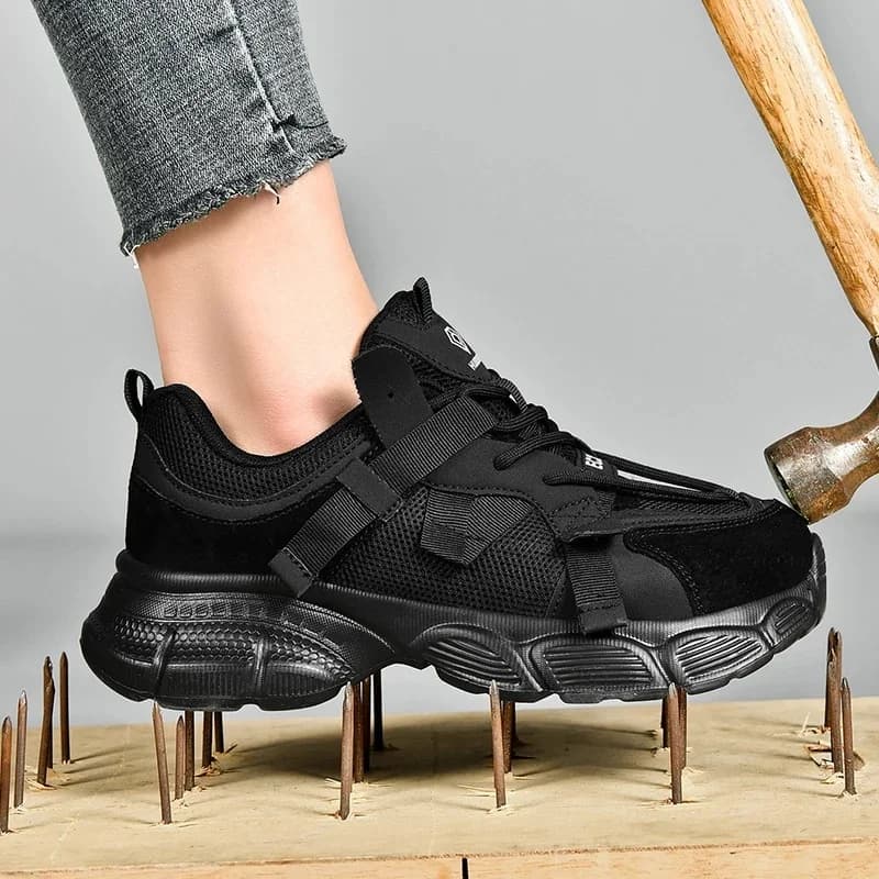Veiligheidsschoenen voor dames Schoenen met stalen neus Dames Punctiebestendige werksneakers Damesschoenen Antislip Onverwoestbaar