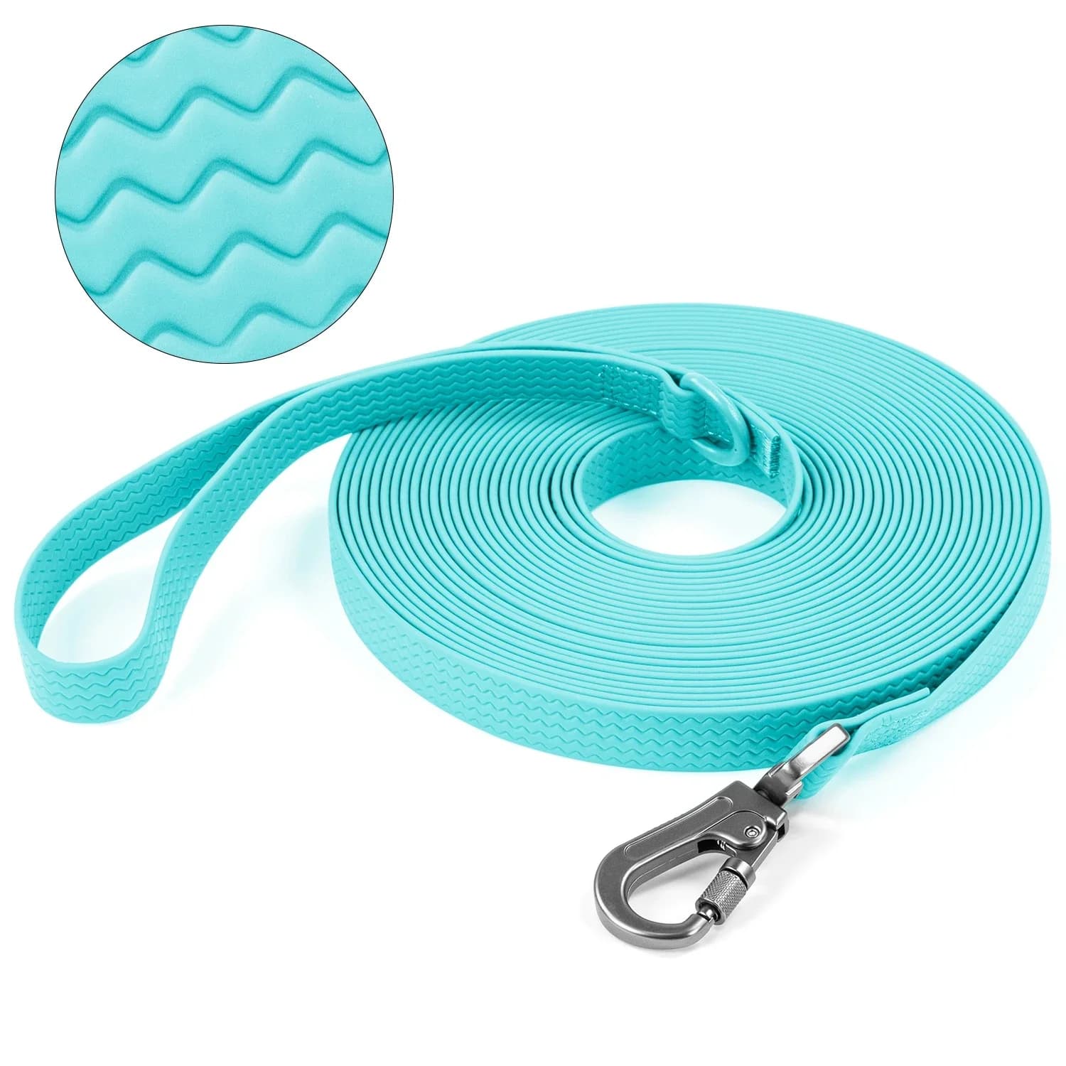 1.8M 3M 5M 10M PVC Hondenriem grote hond Medium Waterdicht en gemakkelijk schoon te maken Golftextuur lopende hondentraining Leash lang sterk