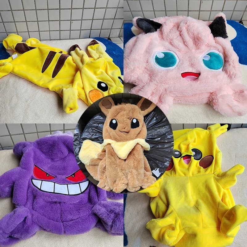 Enorme Eevee Pokemon Gengar Pikachu Jigglypuff Holster Pluche Speelgoed Pokémon Kawaii Half Afgewerkte Leren Holster Kussen Cadeau Voor Kind