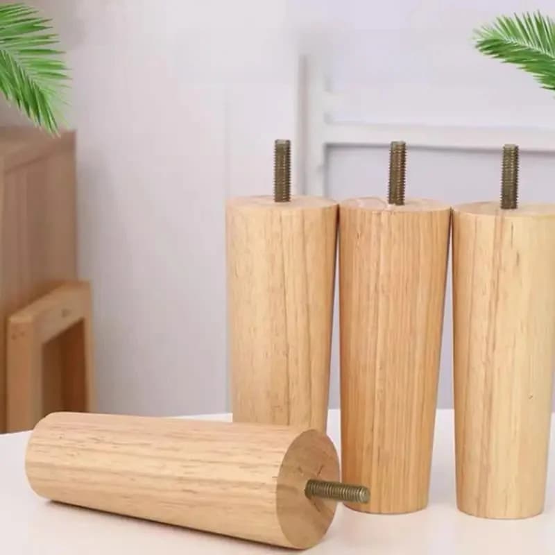 4 Stuks Massief Houten Meubelpoten Hoogte 10/12/15 Cm Rechte Stevige Taps toelopende Slaapbank Kast Tafel Stoel Vervanging Meubelpoten