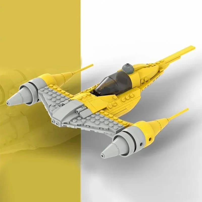 MOC 259PCS Midi Naboo N-1 Starfighter Model Bouwstenen Technologie Bricks DIY Creatieve Monteren presenteert