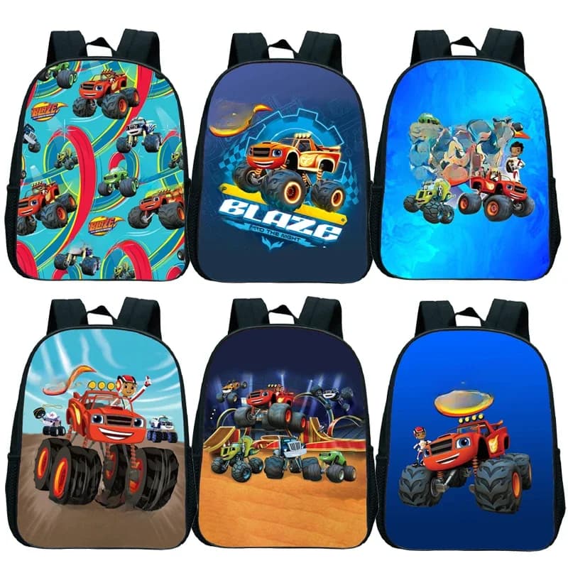 Blaze and the Monster Machines Kleuterschoolrugzak Peuter Cartoon Mini Boekentassen Jongens Meisjes Schooltassen Kinderrugzak
