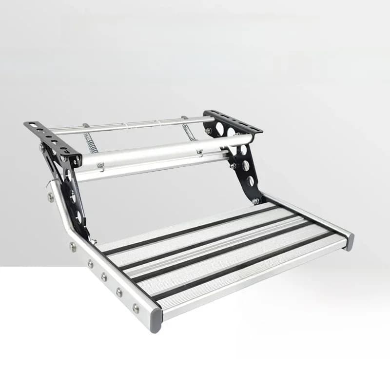 Aluminium RV Pedaal Toegangsdeuropening Handmatige Vouwladder Stap Campers Telescopische Antislip Caravanaccessoires