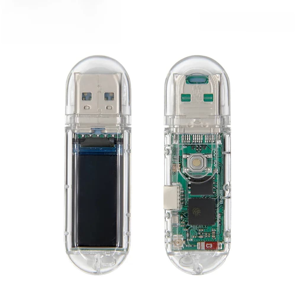 LILYGO ®   T-Dongle-S3 ESP32-S3 Development Board Met Scherm Dongle 0.96 inch ST7735 LCD Display Ondersteuning WiFi Bluetooth TF-kaart