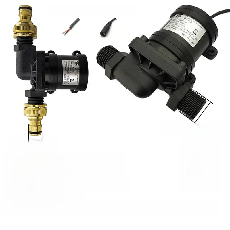 Kleine DC12V/24V Borstelloze Motor 1/2 '900L/H Waterpomp Boiler Douche Booster Pomp Warme Lucht waterkoeling Circulatiepomp
