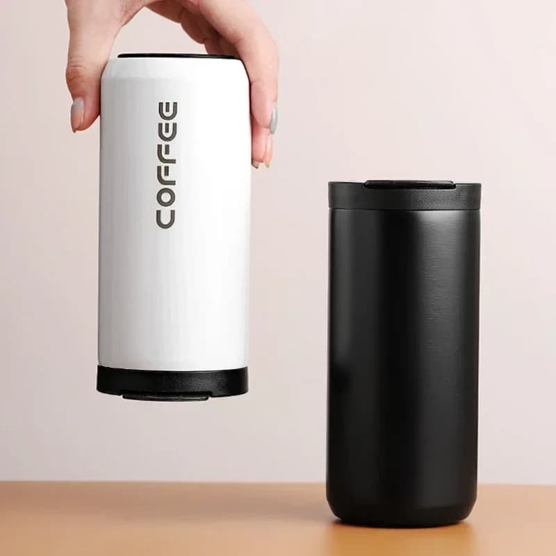 400ML Rvs Koffie Thermosfles Thermische Mok Lekvrij Auto Thermosflessen Koffiekopje Reizen Draagbare Geïsoleerde Flessen