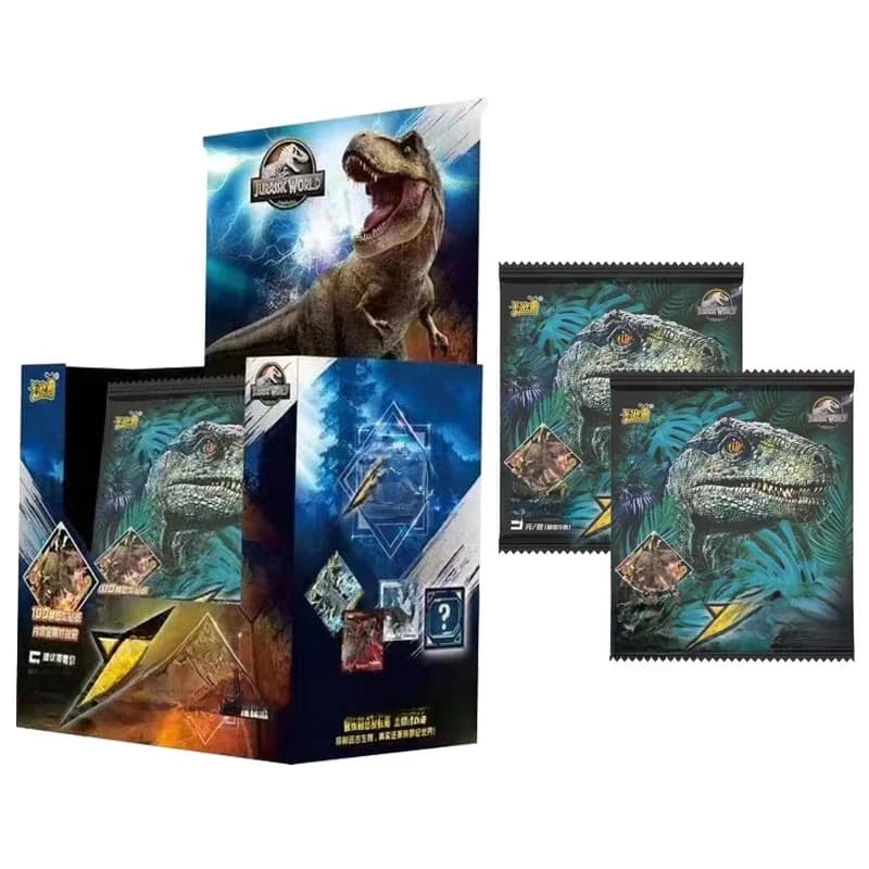Nieuwe Jurassic Dinosaurus Wereld Filmkaarten Collectie Sciencefiction Avontuur Zeldzame Serie Perifere Speeltafel Spel Flash Card