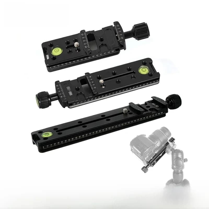 BEXIN Slide Rail Lange Quick Release Plaat Klem Lange focus Zoomlens Ondersteuning Houder Beugel Geschikt voor Camera Balhoofd Statief