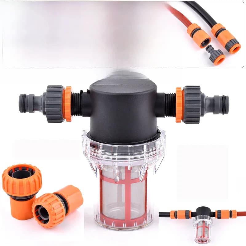 1/2 Inch Tuin Watering Filter Set Landbouw Irrigatieslang Filter Waterleiding Snelkoppeling Auto Wassen Waterpomp Filter