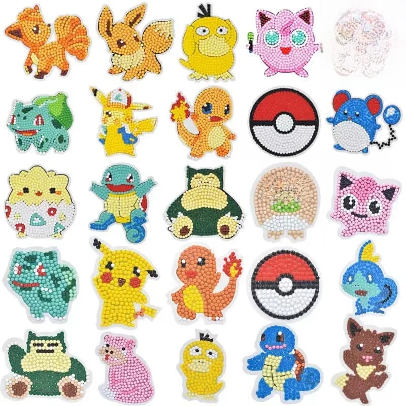 5D Diamant Schilderij Cartoon Pikachu Dier DIY Kind Steken Boren Borduur Handwerk Liefhebber Doodle Schooltas Beste Geschenken