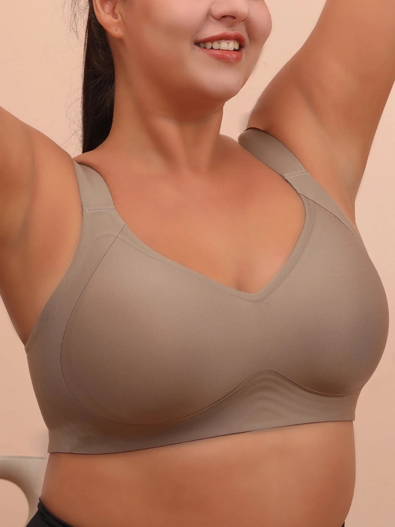 Slaapbeha met grote borsten voor dames 6XL zonder stalen velgen verzameld zonder littekens plus size vest yoga oefening anti-doorzakkende beha