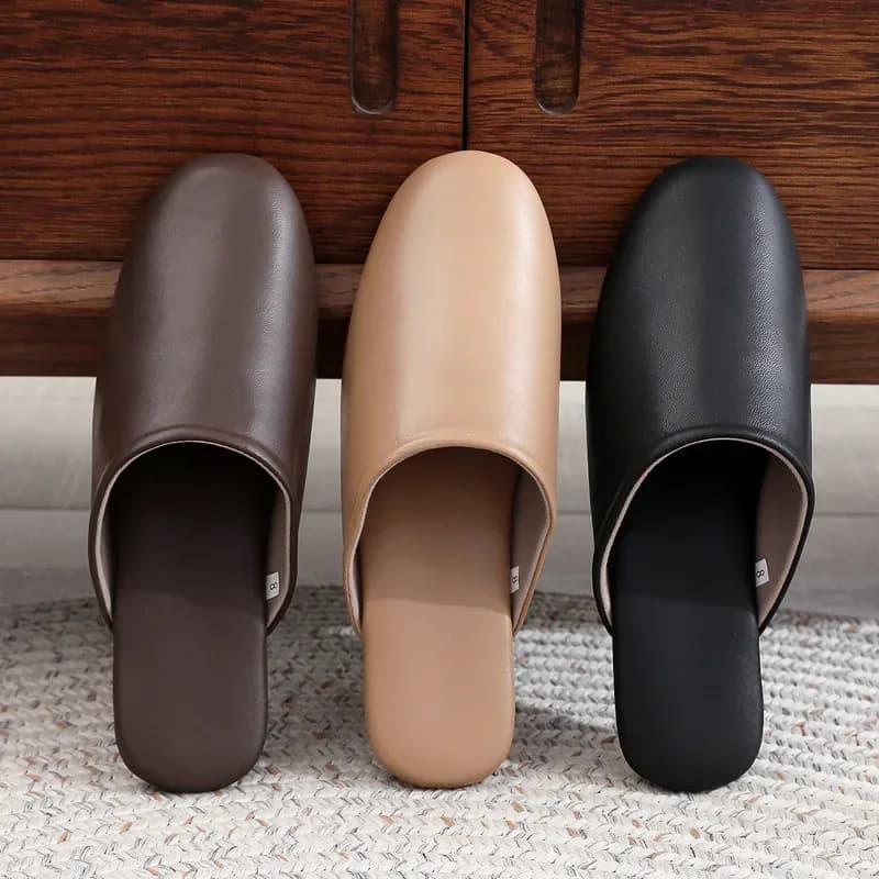 Schapen Lederen Slipper Womens Close Teen Glijbaan Ademende Kwaliteit Huisschoenen