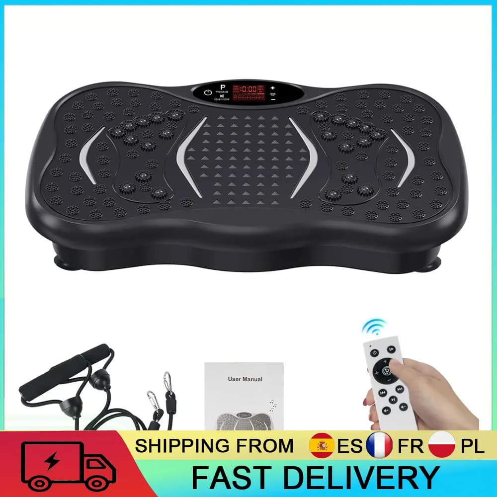 150W trilplaat-trainingsapparaat EU-stekker 99 snelheidsversnellingen 150 kg hoge belastbaarheid Trillingsfitnessplatform Ultrastille motor met