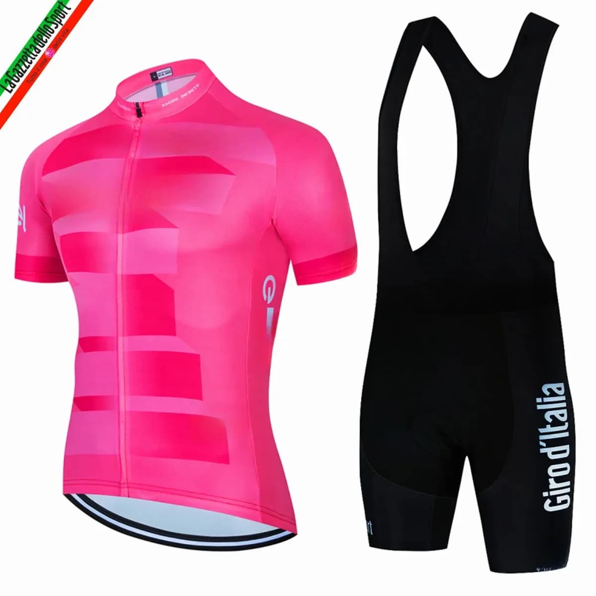 Tour De Giro D'italia Wielertrui Set Heren Korte Mouwen Berguniform Ropa Ciclismo Cycling Maillot Wielerkleding Pak