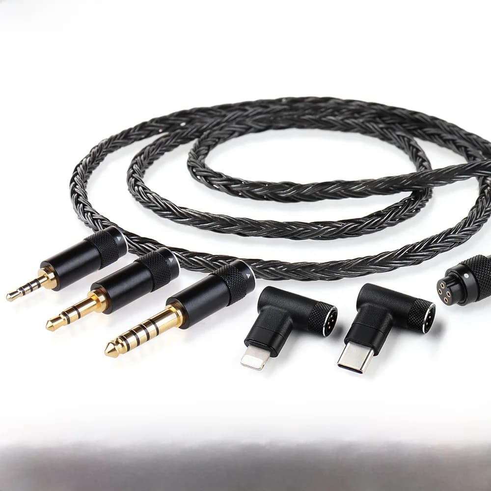 Trn T2 Pro16 Core Oortelefoons Verzilverde Hifi Upgrade Kabel 2.5/3.5/4.4/Type C/Verlichting/Qdc // Mmcx/0.75/0.78 Mt4 Ta4 Mt1max