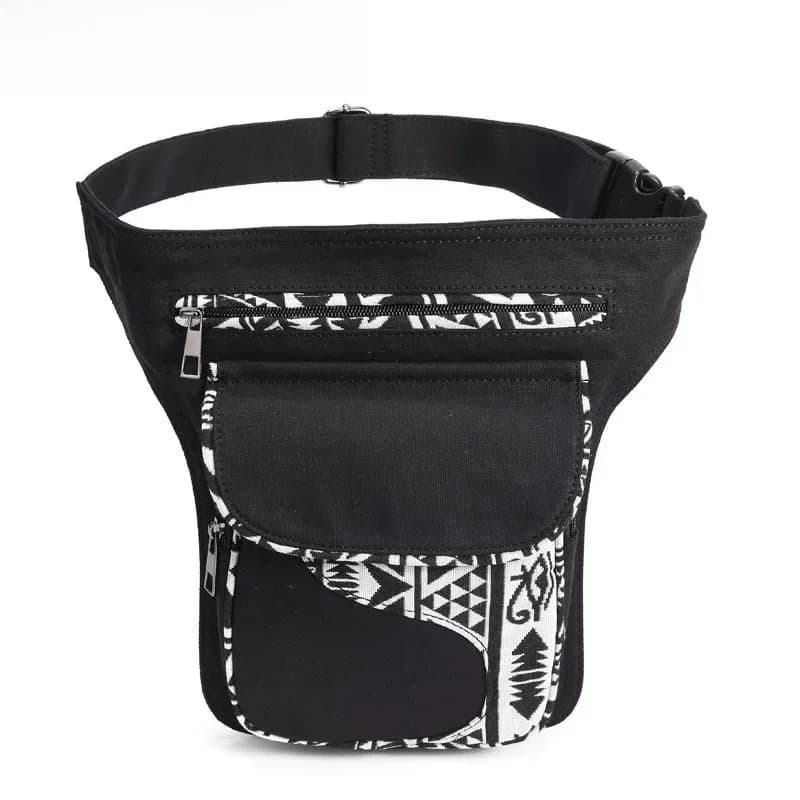 Annmouler Vintage Vrouwen Heuptas Pack Grote Capaciteit Fanny Pack Stof Patchwork Phone Pouch Pocket Meisjes Verstelbare Riem Tas