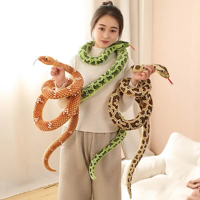 Simulatie Slang Grote Python Nep Slang Kleine Slangenstof Pop Pluche Speelgoed Lastig Kool Pop Kinderen Creatief Cadeau