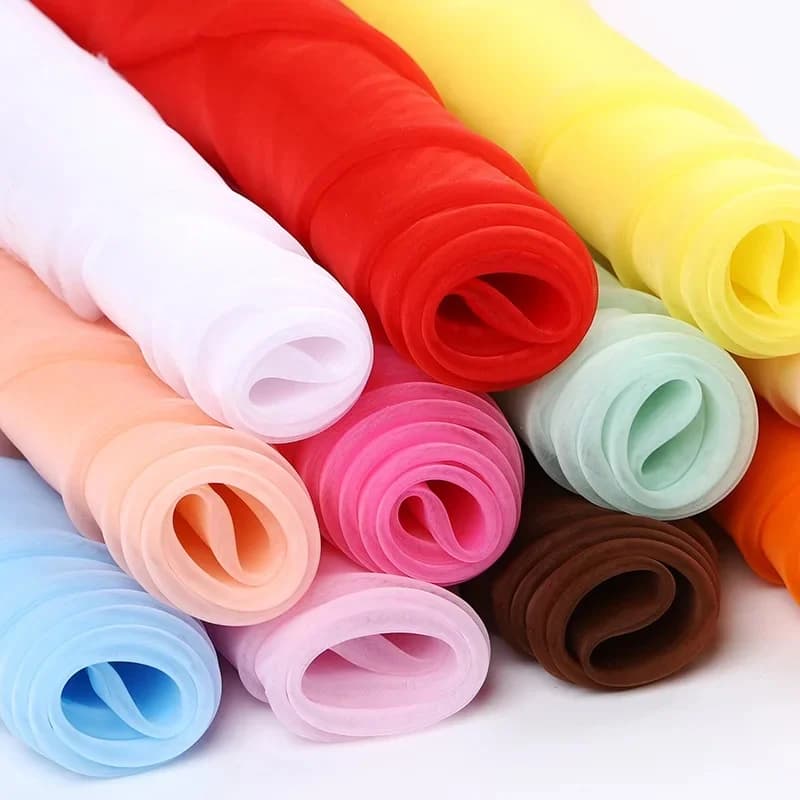 3/5/10m pure organza voile stof voor bruiloft draperen, jurk, tutu rok, gordijnen, feestdecor, zwart, wit, blauw, rood, per meter