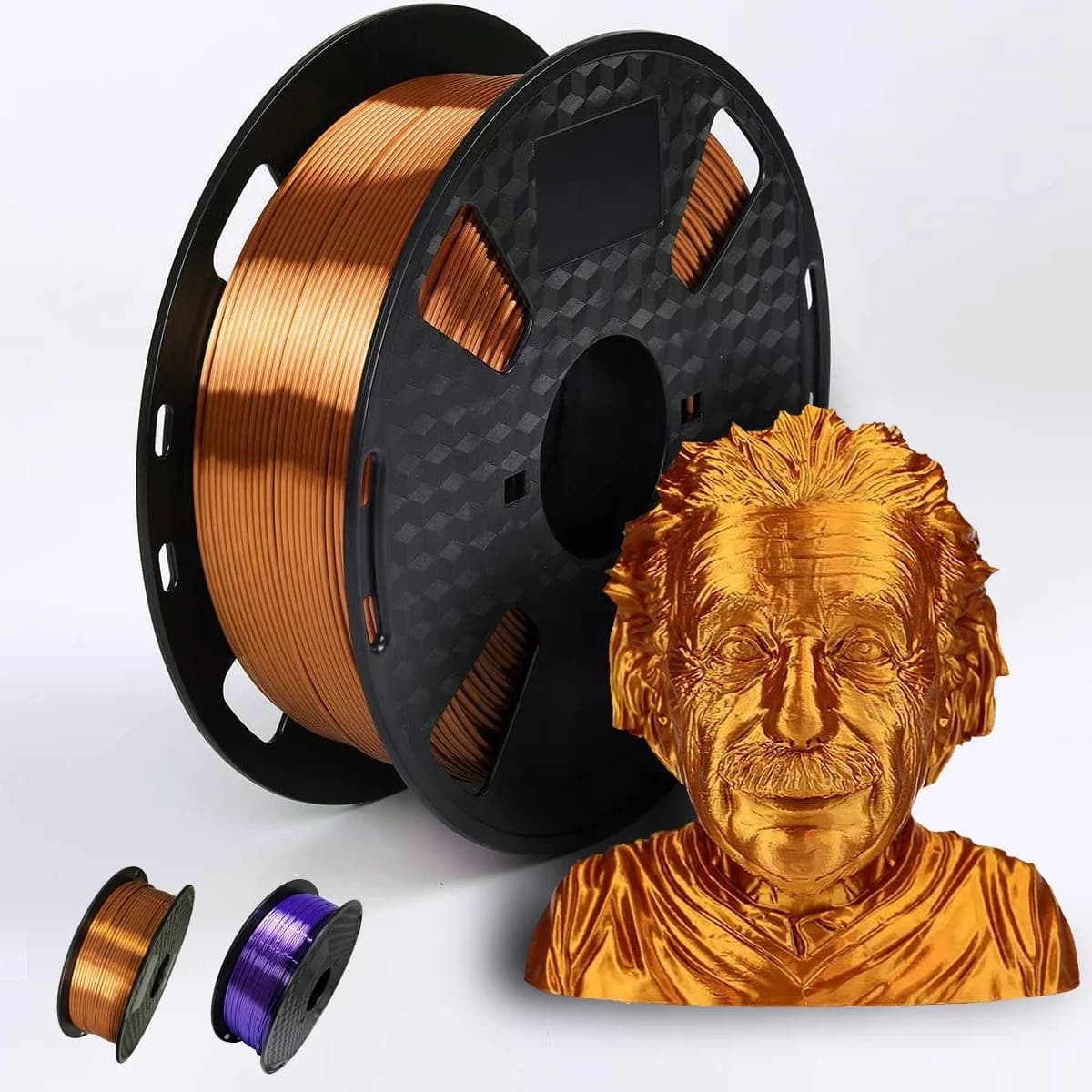 3D-printerfilament Zijde PLA 1,75 mm 250 g/500 g/1 kg Metallic gevoel Glanzend 3D-printmateriaal Paars/Koperfilament Goud Zilver
