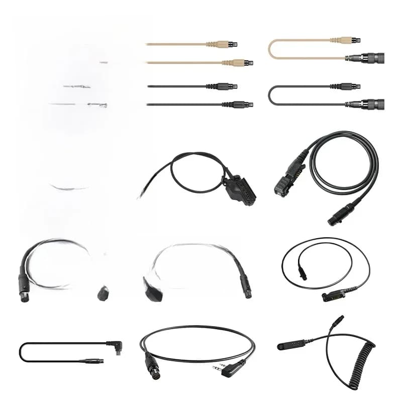 Radio PTT V20 V60 DUAL Walkie Talkie KN6 Aansluiting Data Conversie Kabel voor AMP/C3 U174/uNATO Etc Standaard Headsets