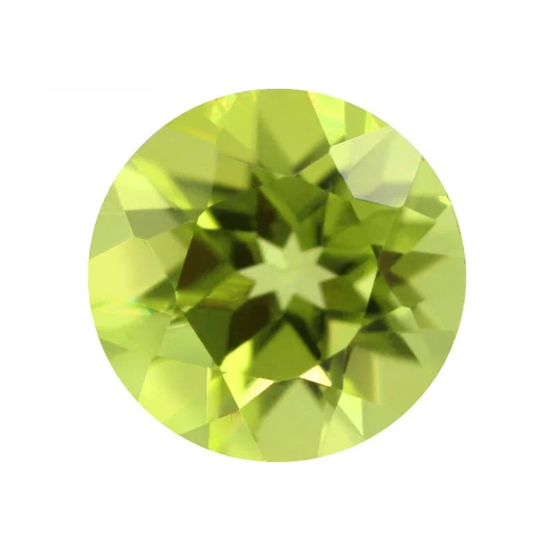 Natuurlijke Edelsteen Ronde Chrysolite Olivijn Stone Peridot Kralen Losse Edelsteen Gefacetteerde Cut Maat 1.0 ~ 10Mm Voor Diy Sieraden maken