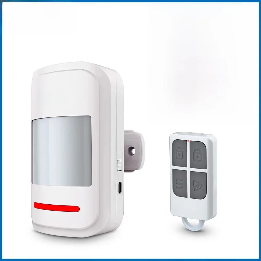 KERUI HW19 PIR Bewegingssensor Detector Alarm met Alarmgeluid / Deurbel Ring Afstandsbediening om SOS te schapen/uitschakelen voor oudere kinderen