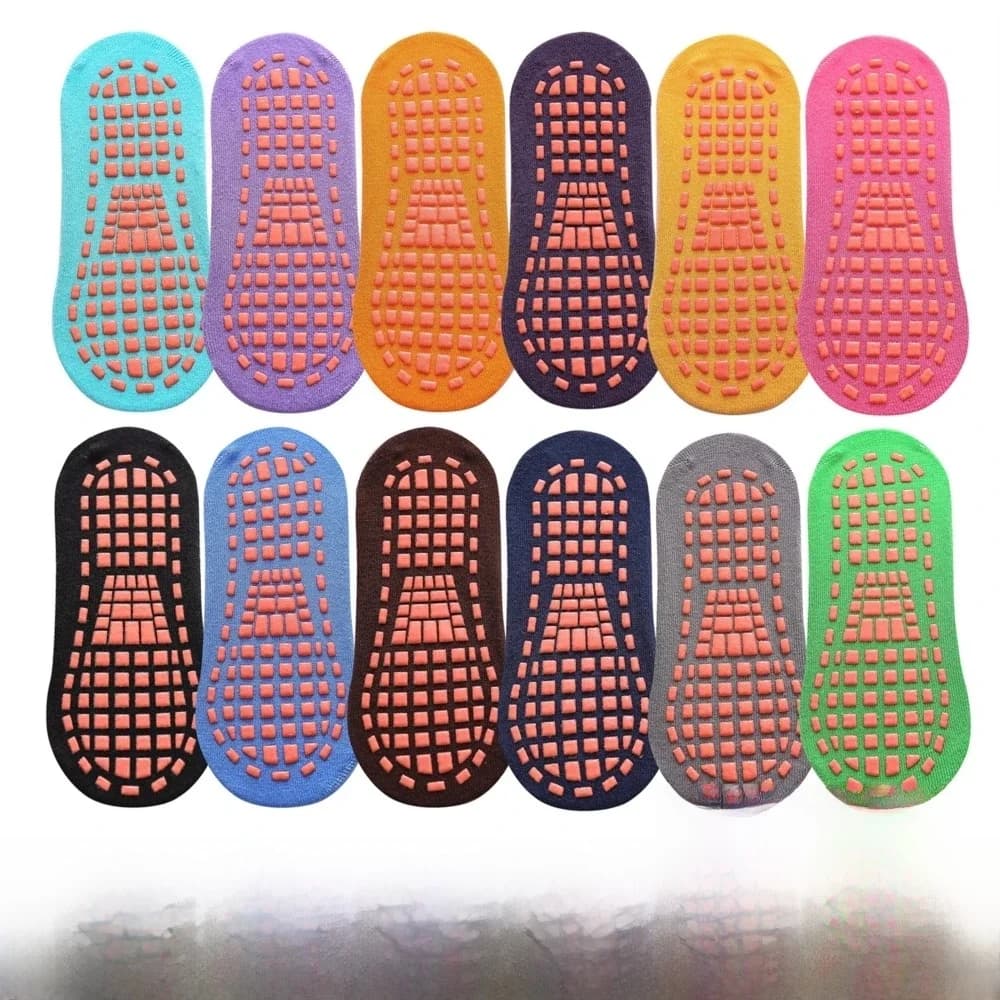 6/12 Pairs Kinderen Volwassenen Antislip Sokken Ouder-kind Trampoline Katoenen Sokken Elasticiteit Sport Jongens Meisjes Buiten Kinderen Sokken