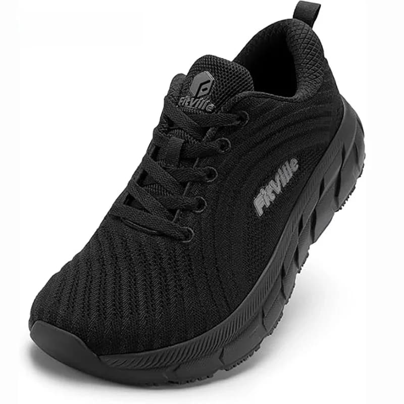 Fitville Brede Teen Box Schoenen Voor Mannen Met Demping Goed Extra Brede Breedte Schoenen Antislip Brede Lichtgewicht Ademende Hardloopschoenen