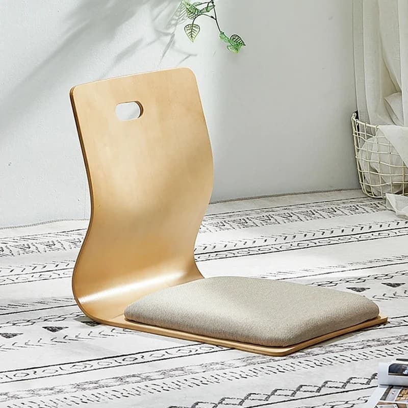 Luie Bank Tatami Enkele Pootloze Rugleuning Stoelelement Minimali Japanse Vloer Stoelkussen Zitbank Set Woonkamer Meubels