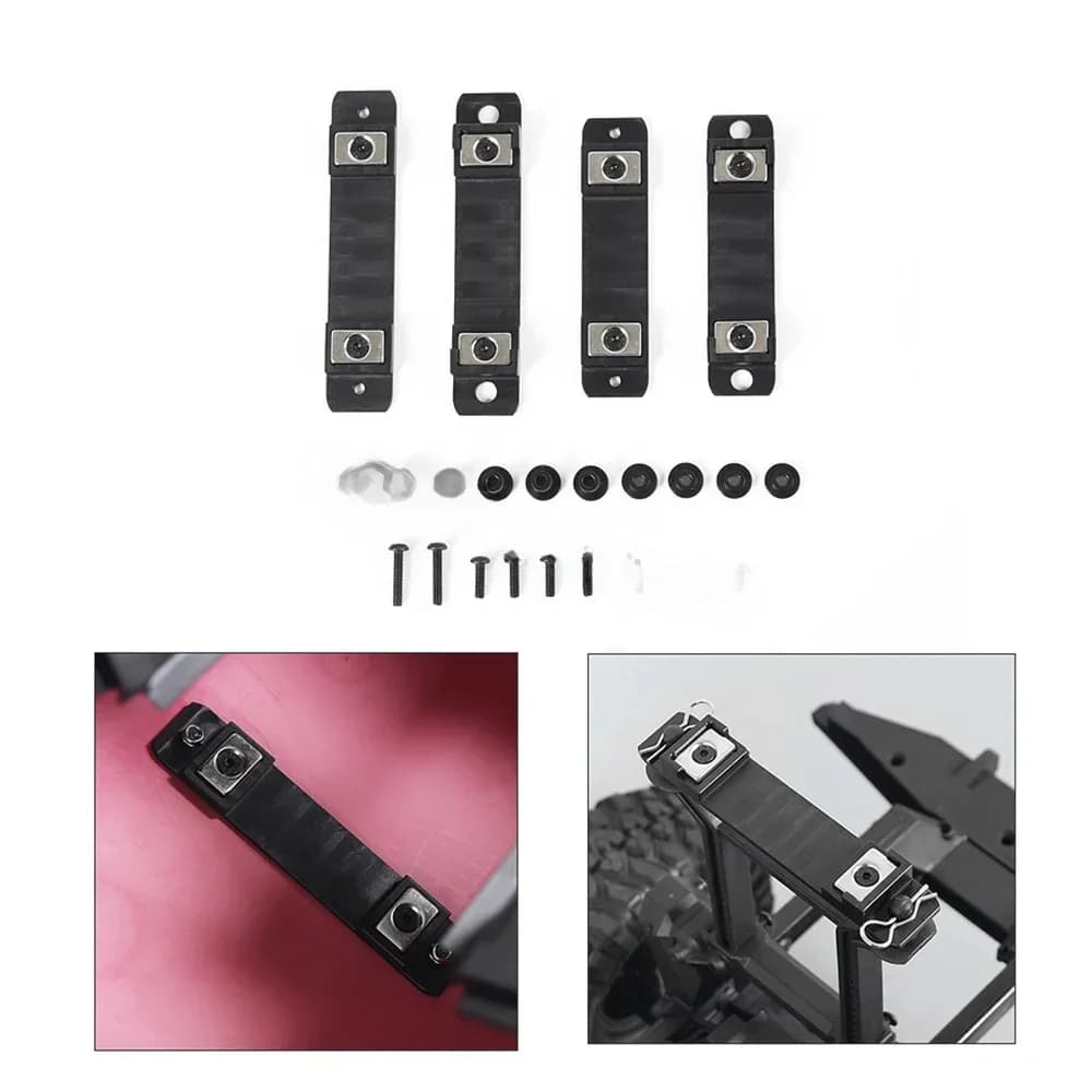 4 Stuks Magnetische Connector Onzichtbare Shell Kolom Body Bericht Mount Voor 1:10 Rc Crawler Auto TRX-6 TRX-4 G500 Upgrade Onderdelen