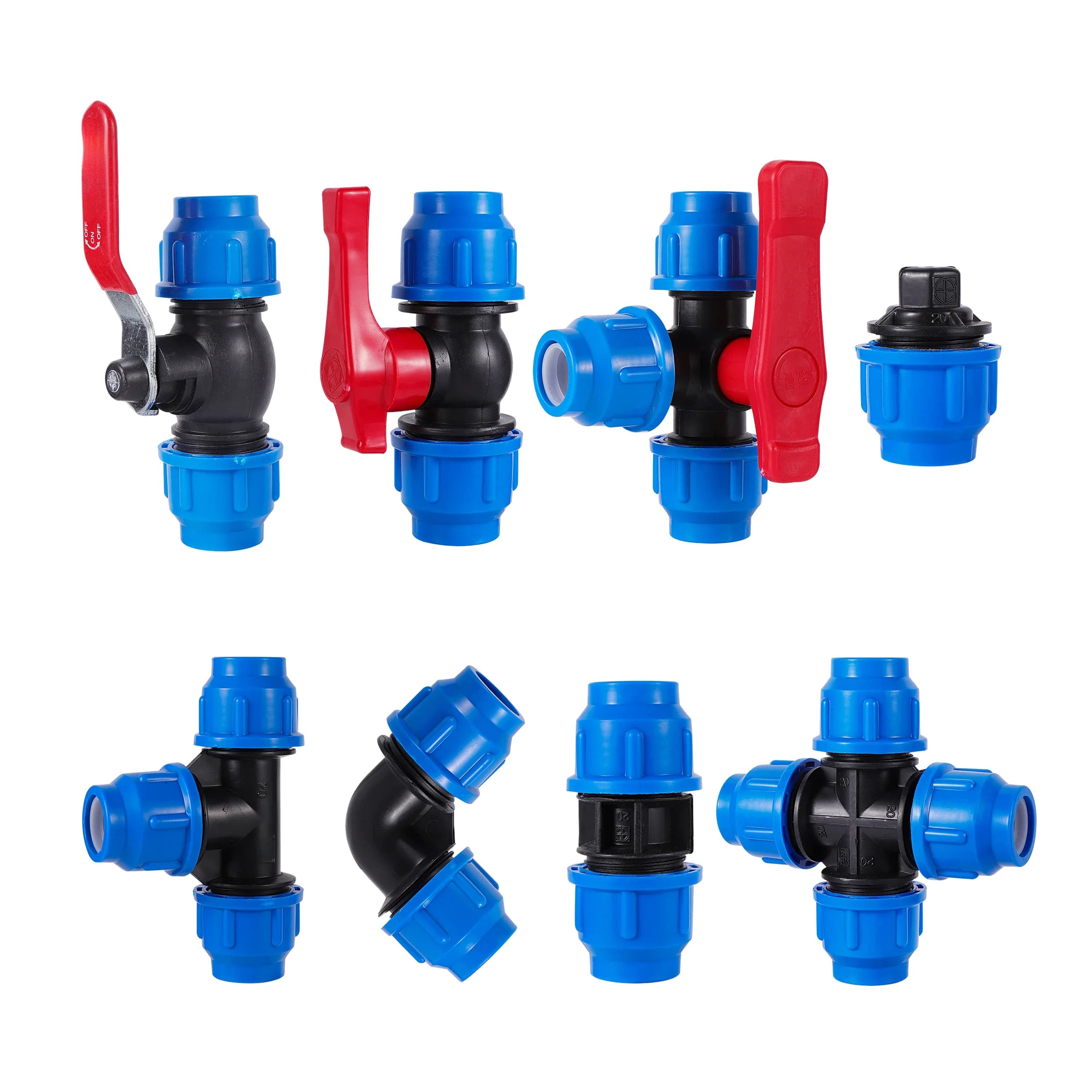 PE Waterleiding Connector Buisleidingen 20/25/32/40/50mm Water Buis Directe Pijp Quick Valve Connector Pijp Connector 1 Pc