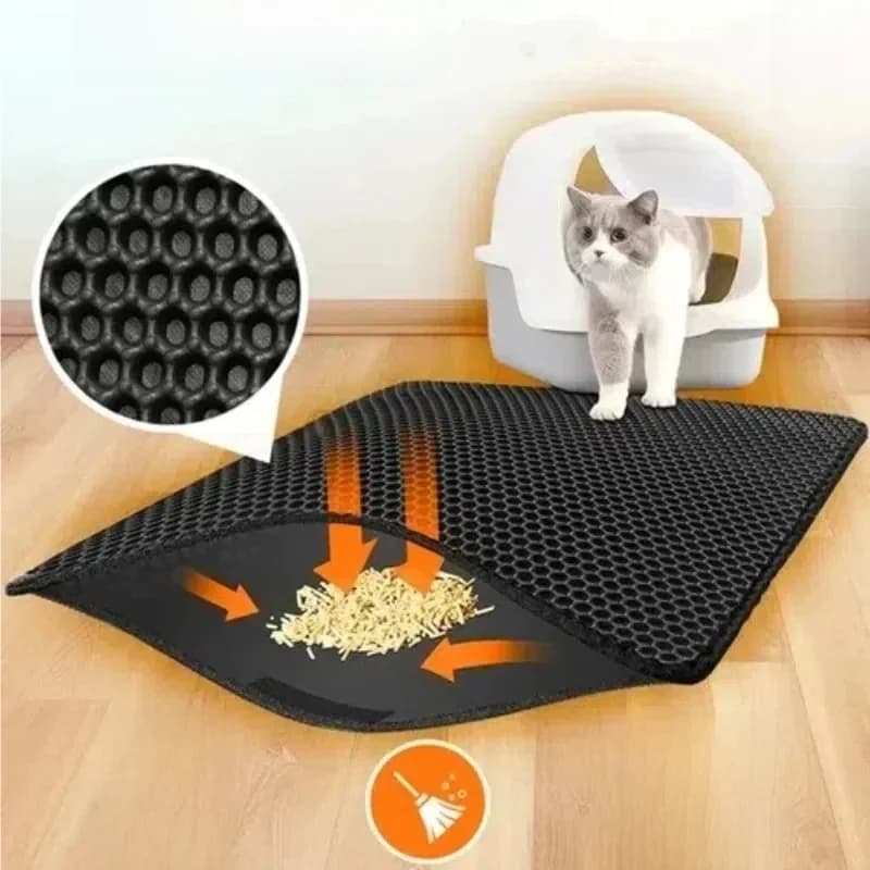 Kattenbakvulling Mat Antislip Grote Huisdier Kattenbak Filter Mat Dubbellaags Slijtvast Waterdichte Kattenbakvulling Mat Huisdier Schone Benodigdheden