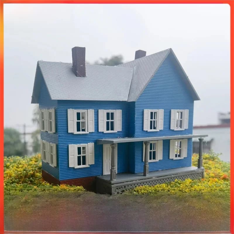 1:87 Schaalmodel Dwelling House Kit Model Stadionmodel, Boeddokan-simulatiegebouw, Halloween Spookhuis Ho Model Kerk