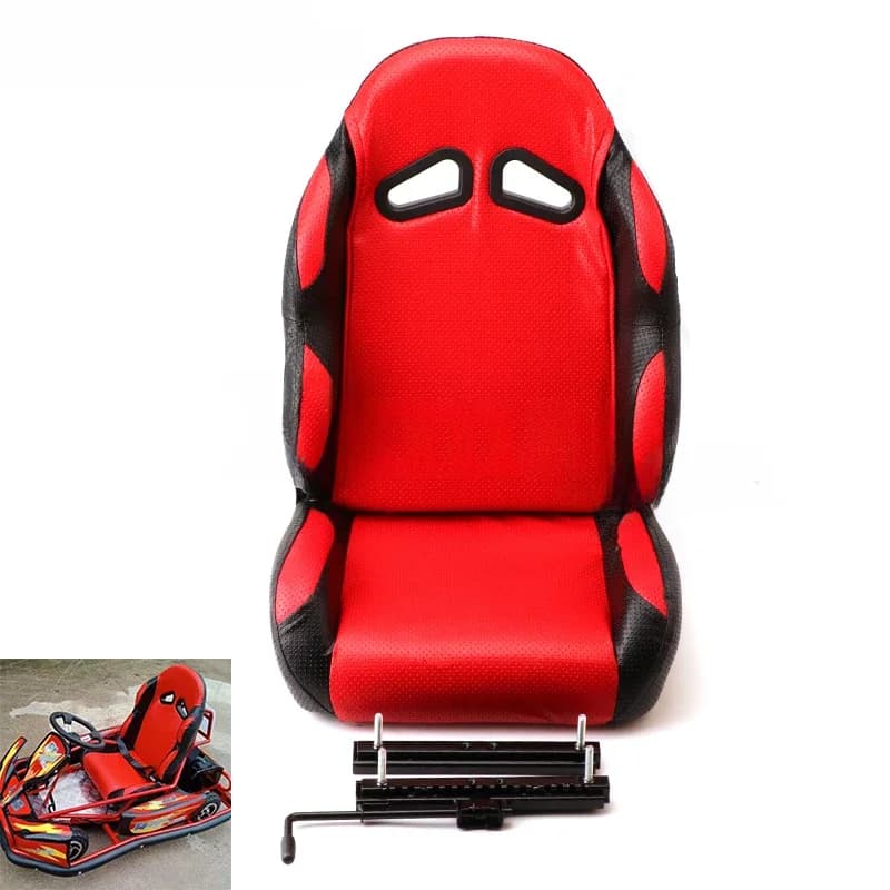 Pcv Veiligheid Seat Enkele Zetel Zadel Met Slide Rails Voor Karting Go Kart Atv Utv Buggy Quad Dirt Bike Onderdelen