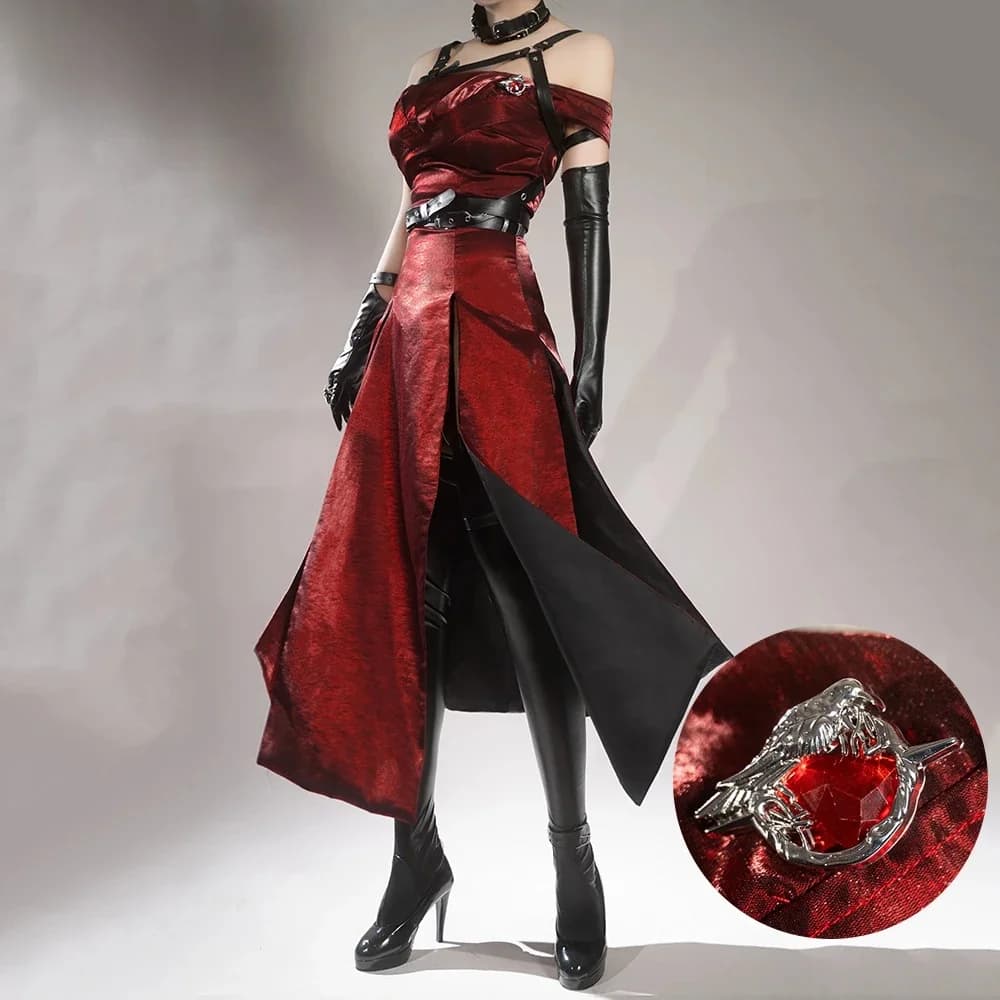 SBluuCosplay Betoverende Sluier Heldin Cosplay Kostuum Spel Liefde en Deepspace R-Kwaliteit Vrouwen Rode Jurk Qinche Sylus