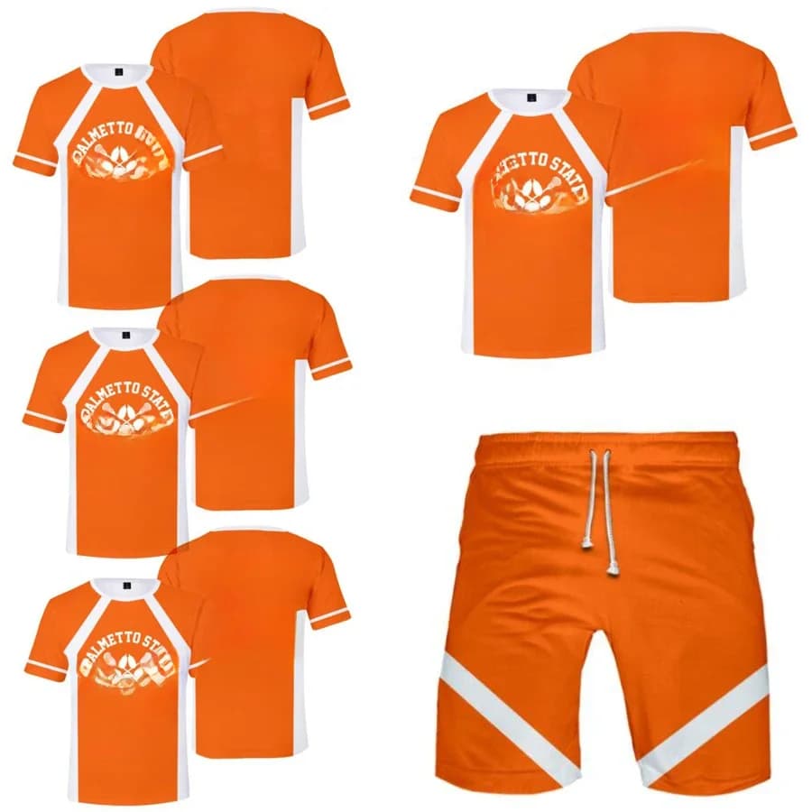 Cosplay De Foxhole Hof Palmetto State Foxes Lacrosse Jersey WILDS MINYARD JOSTEN Korte Mouw T-shirt voor Mannen Jongen Oversized