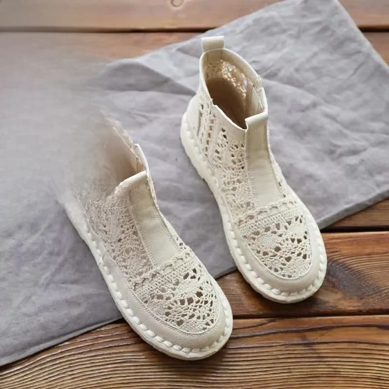 Nieuwe Vrouwen Ademende Mesh Laarzen Zomer Schoenen Kant Lopen Ondiepe Nieuwe Solid Antislip Casual Schoenen 35-40 Vulcaniseer Schoenen