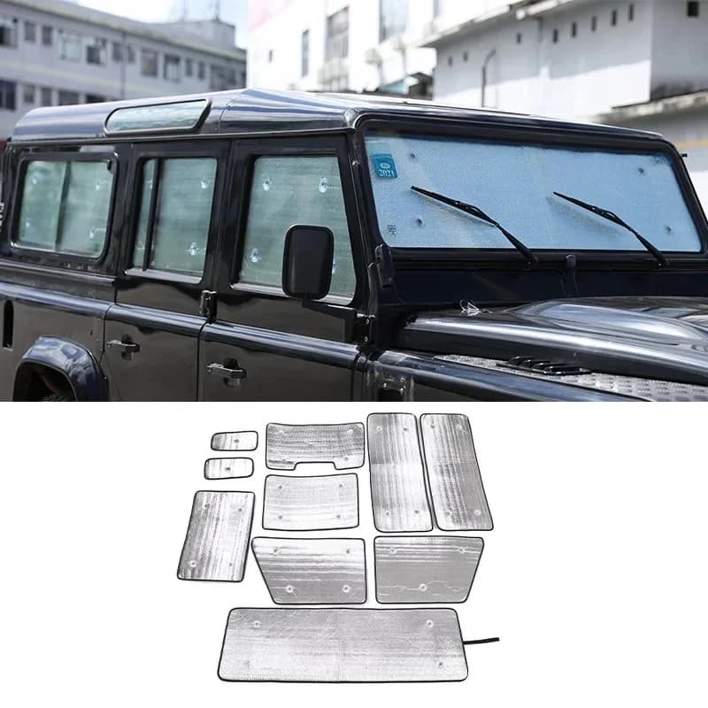 Voor Land Rover Defender 110 130 2004-2024 Auto Voorruit Cover Volledige Vensterglas Zonwering Parasol Auto Accessoires
