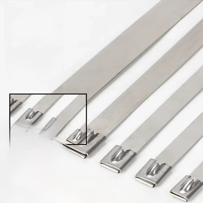 10 20 50 100 200 stuks 12 mm 0,47 inch uitlaatwikkel multifunctionele 304 roestvrijstalen metalen kabelbinder banding zelfsluitende ritssluitingen