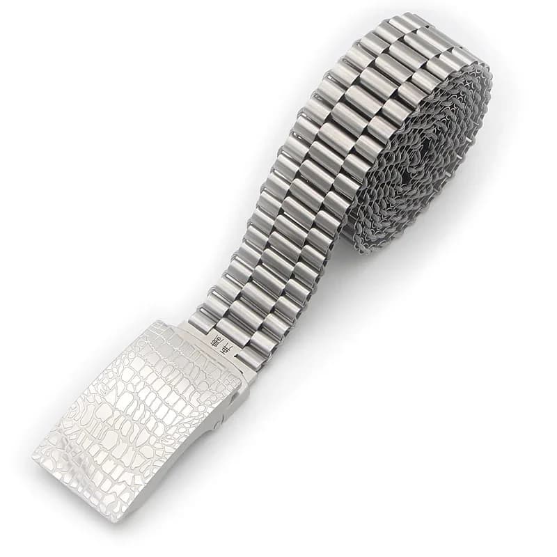 Luxe Riem Voor Man Automatische Gesp Metalen Riem Roestvrij Staaldraad Gevlochten Verlengd Zelfverdediging Tailleband 140/130Cm