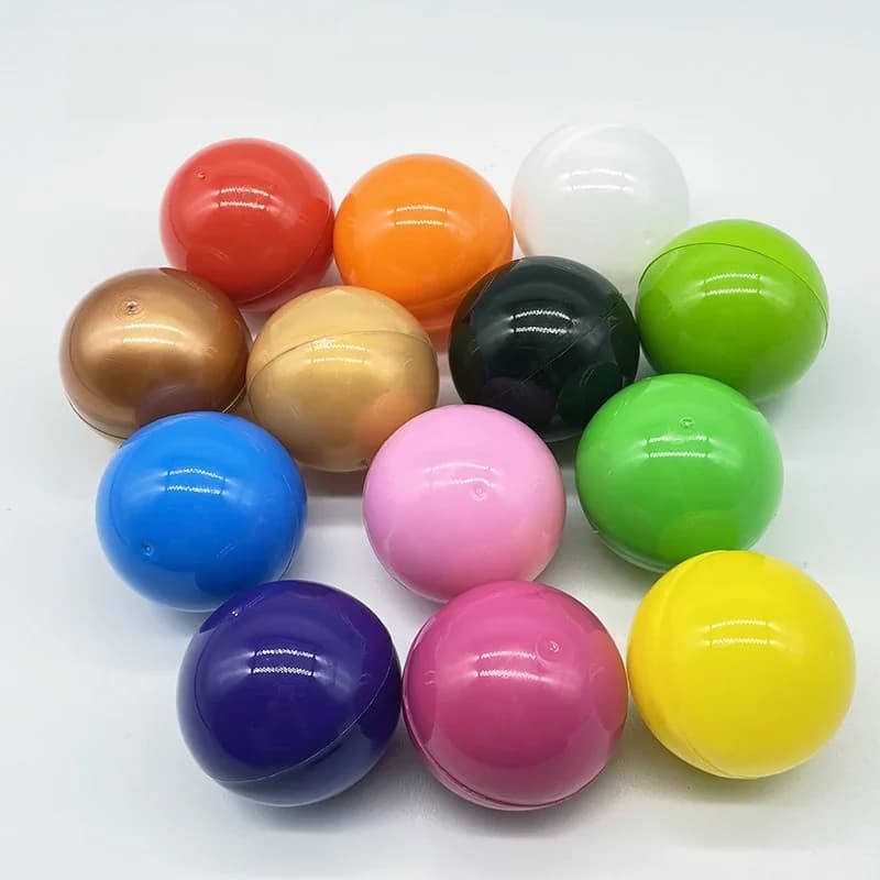 20 Stks/partij Diameter 50Mm 2 Inch Ronde Plastic Pp Speelgoed Capsules Lege Verrassingsbal Kan Openen Cadeau Kid Container Voor Automaat