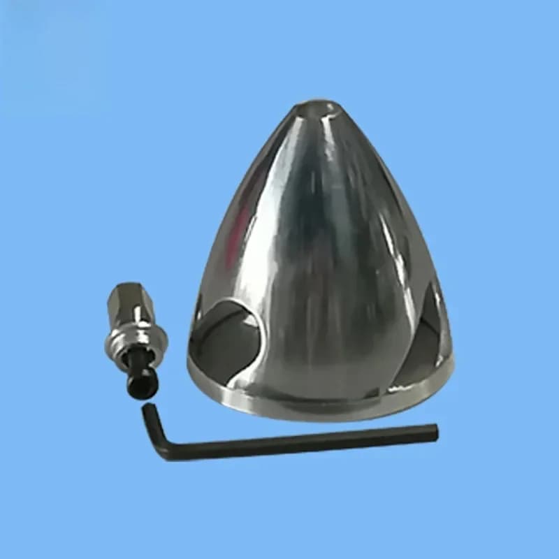 1 set 3 bladen aluminium spinner 38-102 mm (1,25-4 inch) speciaal geboord voor RC-vliegtuig met propadapter
