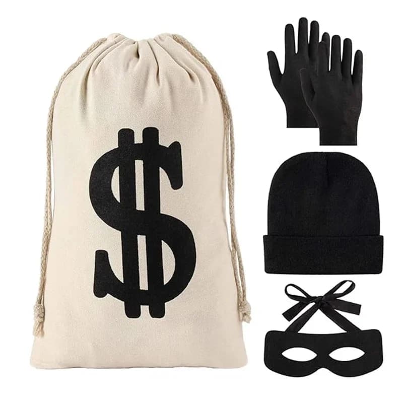 Halloween Film Rover Kostuum Accessoires Set Dief Bank Rover Kostuum Voor Vrouwen Tiener Feest Cosplay Rekwisieten