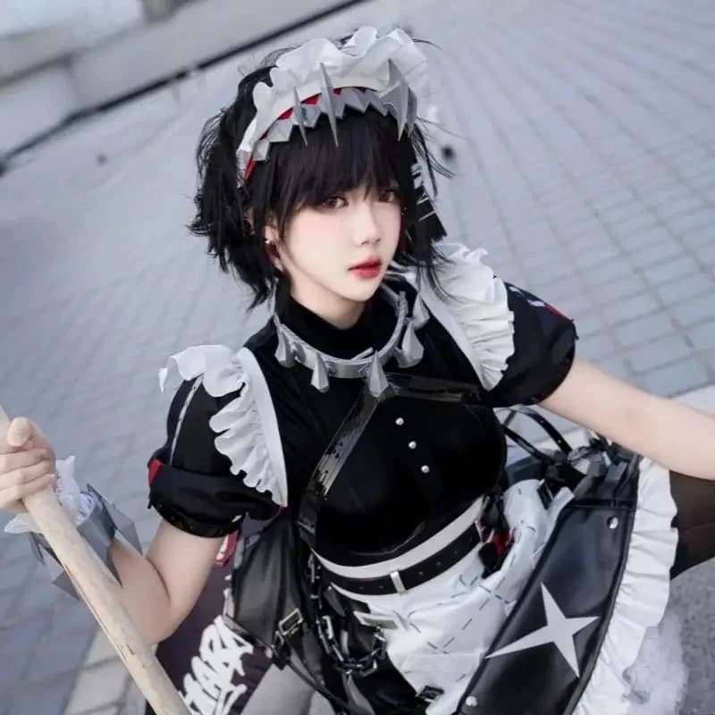 IN VOORRAAD UWOWO Game Zenless Zone Zero Cosplay/ZZZ Cosplay Ellen Joe Maid Cosplay Kostuum Met Haai Staart Halloween kostuum
