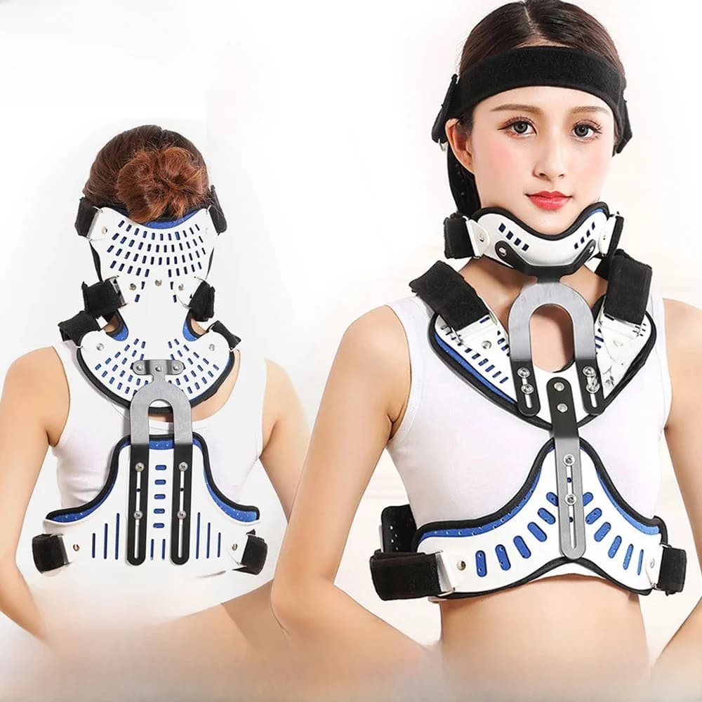 Hoofd Hals Borst Houding Corrector Verstelbare Vaste Brace Cervicale Thoracale Orthese Tractie Apparaat Lumbale Wervelkolom Correctie Tool
