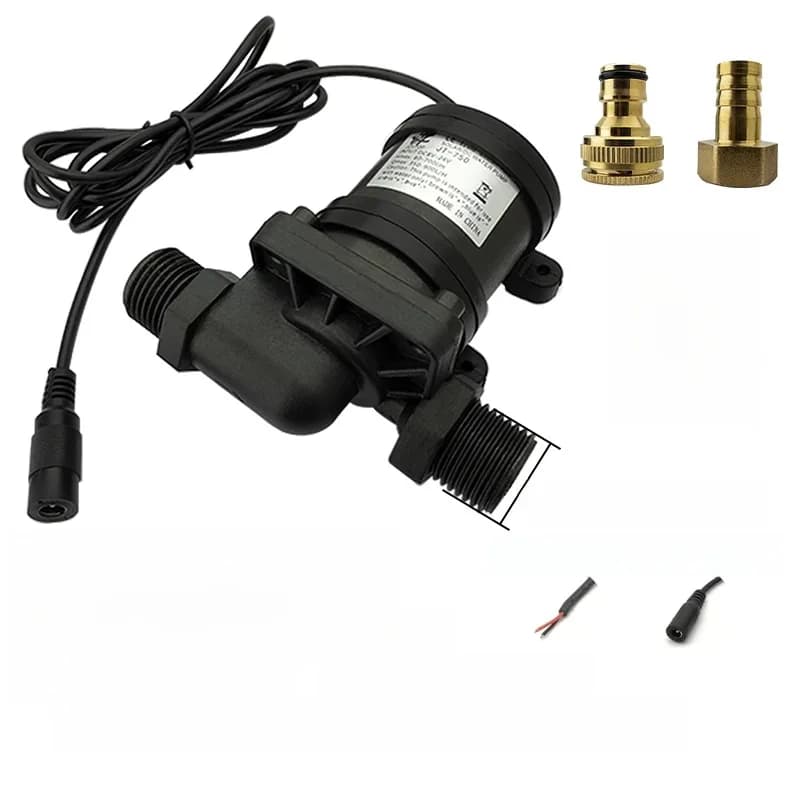 IP68 DC 12V 24V Roestvrij Stalen As Borstelloze 1/2 "Waterpomp Zonneboiler Douche Circulatie fontein Drukverhoging