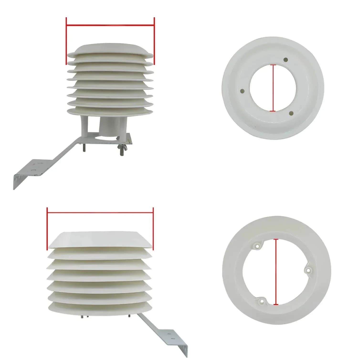 ABS Zonnestralingsschild weerstationprojector 4-20 verdiepingen